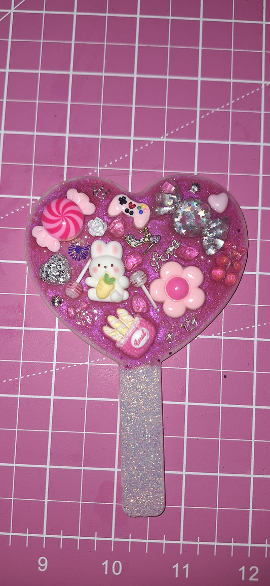 Resin junk Charm Mirror - Handcrafted